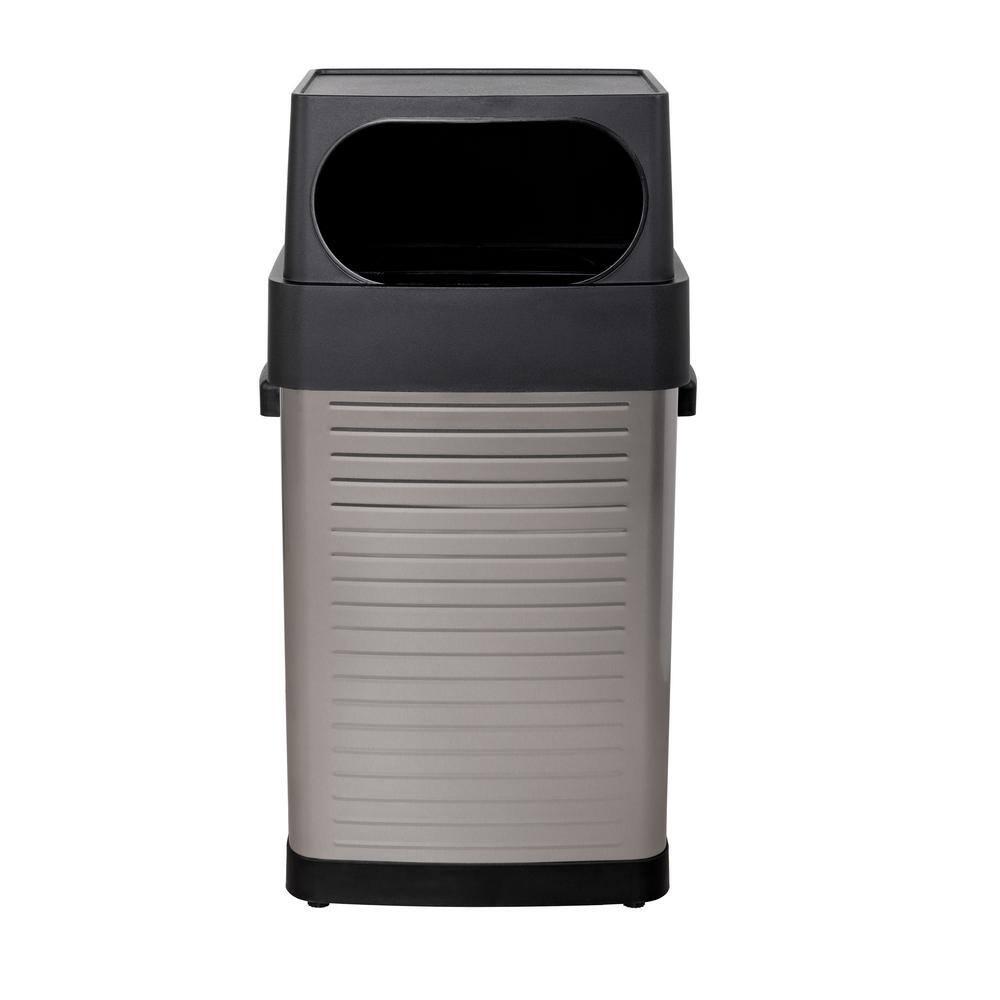 Seville Classics UltraHD 17-Gal. Commercial Stainless Steel Trash Bin