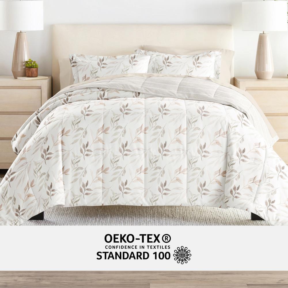 IEnjoy Home 7-Piece Bedding Bundle - Pattern Comforter and Sheet Set