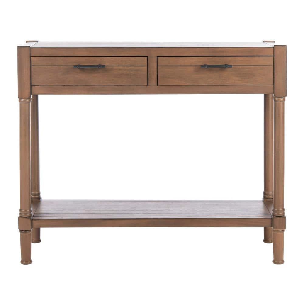 Filbert 2 Drawer Console Table - CNS5716C - Brown - Safavieh