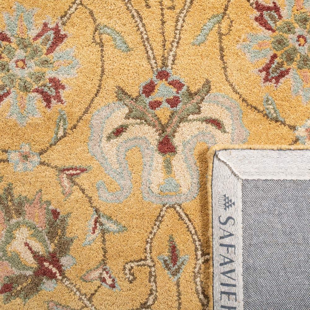 Antiquity AT21 Hand Tufted Indoor Area Rug - Gold - 5'x8' - Safavieh