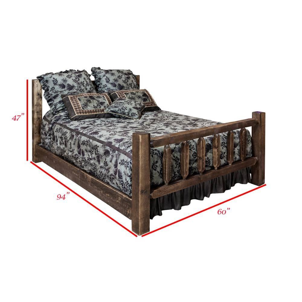 Homestead Collection Medium Brown Queen Bed