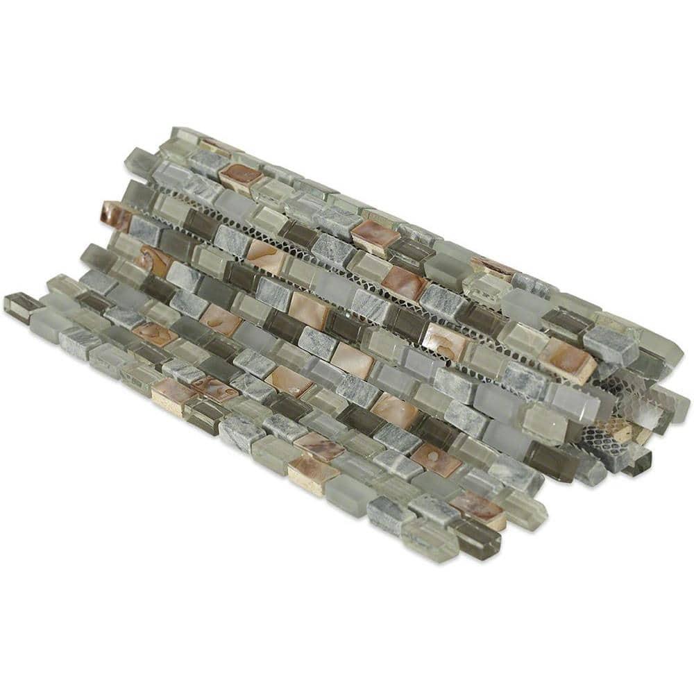 Paradox 0.37" x 0.62" Natural Stone Mosaic Tile
