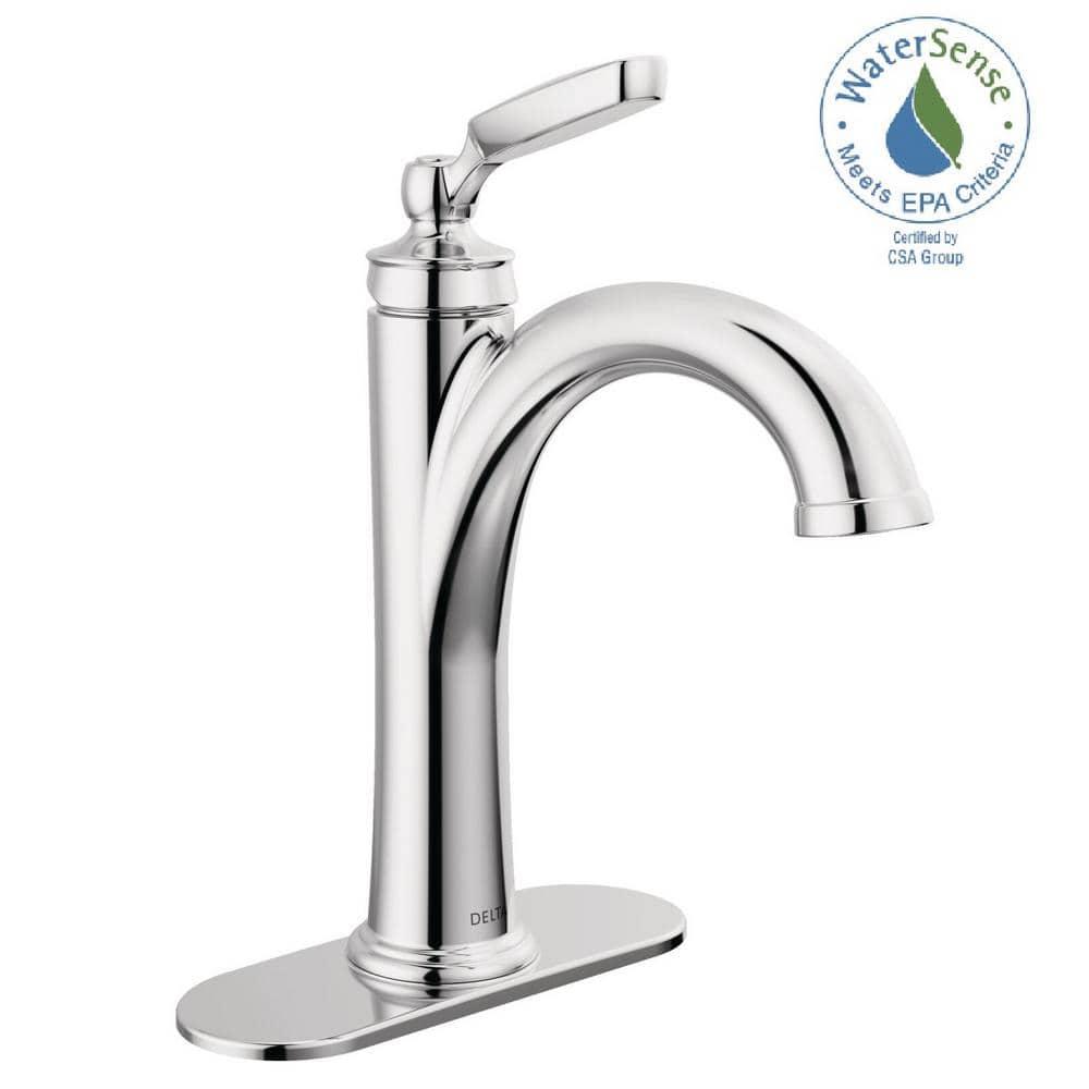 Woodhurst Single Hole Bathroom Faucet with Drain Assembly