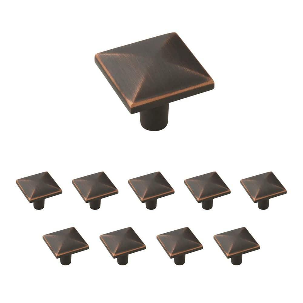 Amerock 1 1/8" Length Square Knob Multipack (Set of 10)