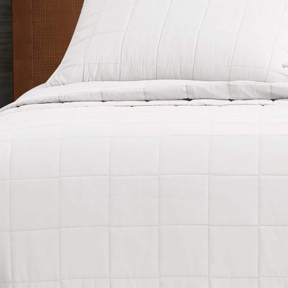 London Fog London Fog Garment Wash Solid Quilt Set