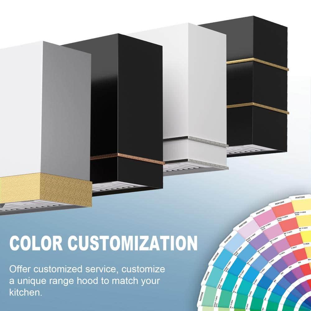 Akicon 600 CFM Ducted (Vented) Wall Mounted Required Range Hood
