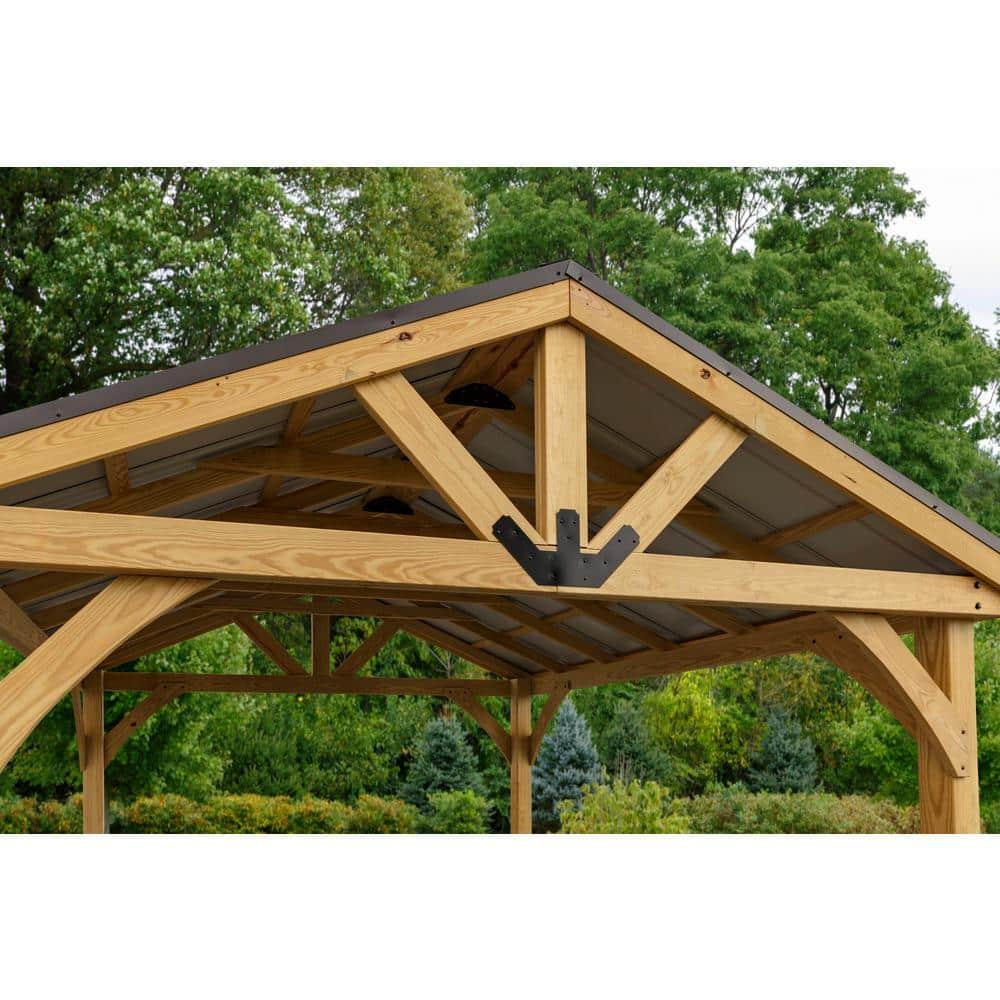 YardCraft Westmont 12 Ft. W x 12 Ft. Wood Pavilion