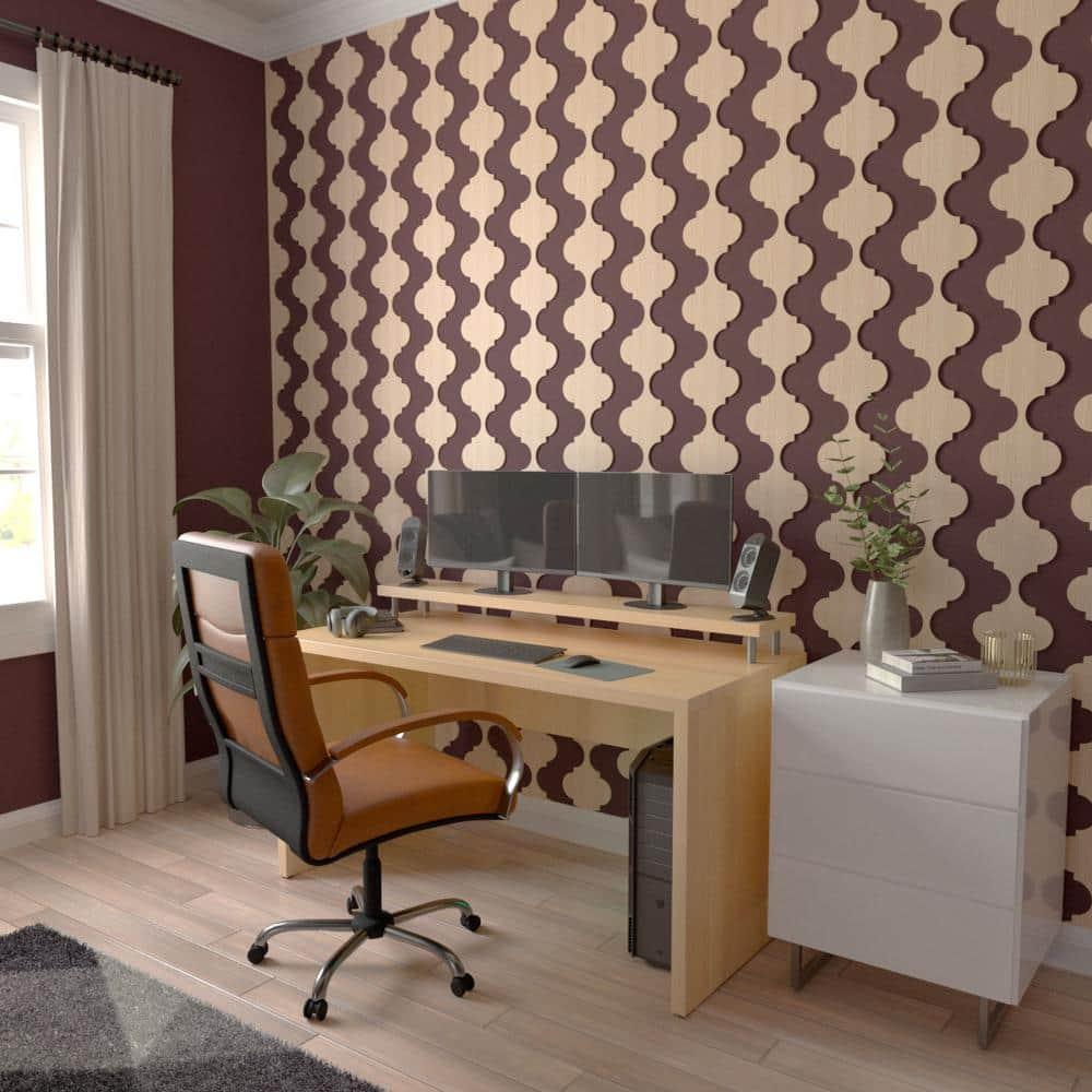 Ekena Millwork Marrakesh Adjustable Wood Decorative Slat Wall Panel Kit