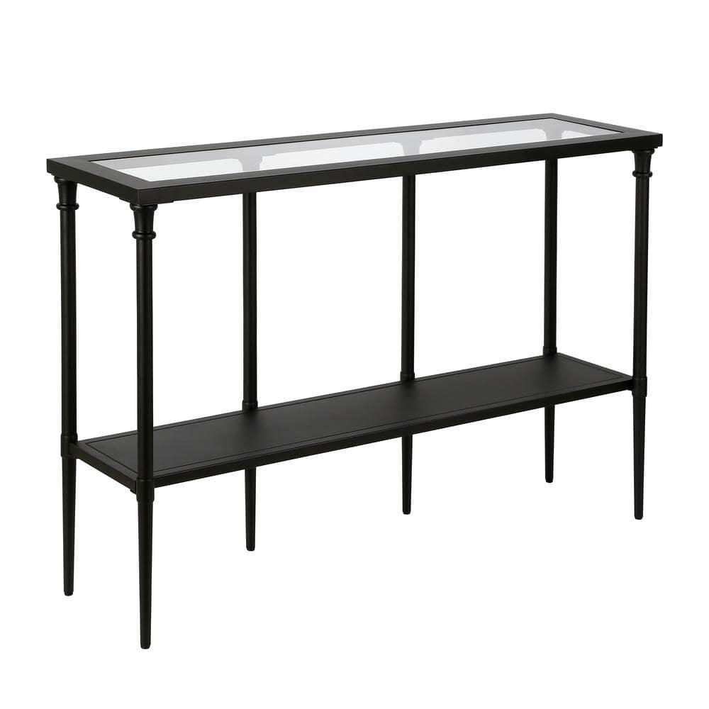 Evelyn & Zoe Dafna 45" Mesa de Consola Rectangular Ancho, Bronce Ennegrecido