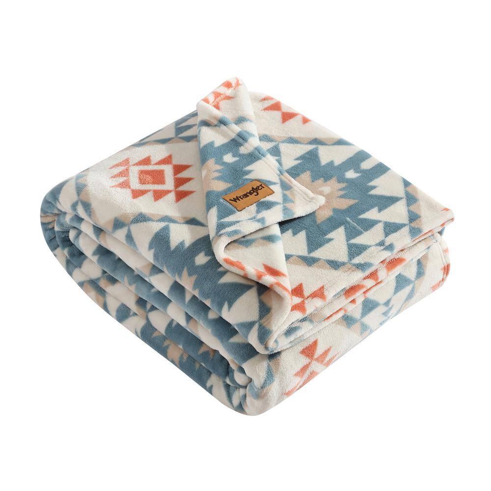 Wrangler Glen Canyon Stripe Ultra Soft Plush Fleece Blanket