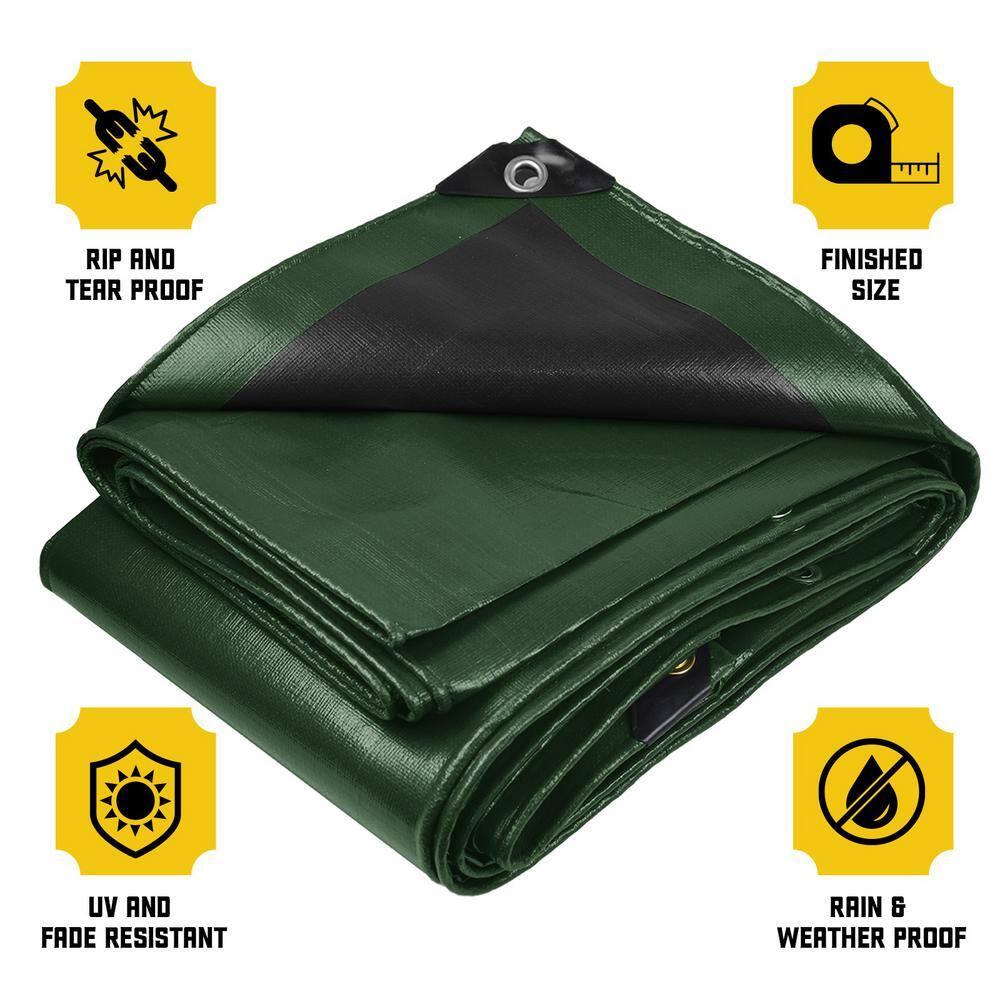 Core Tarps 5 Mil Heavy Duty Polyethylene Tarp, Waterproof, UV Resistant