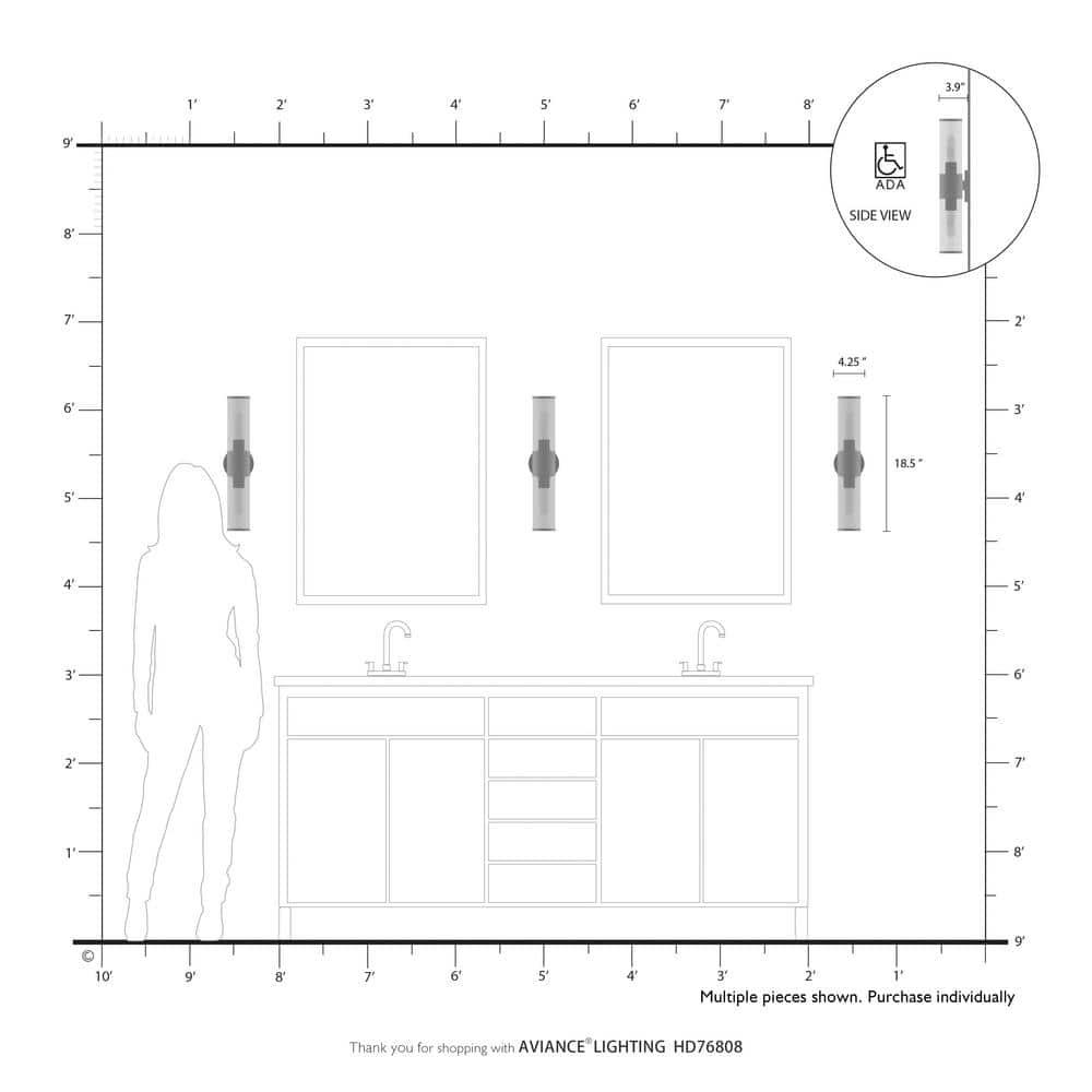 Wade Logan® Birchfield Dimmable Vanity Light