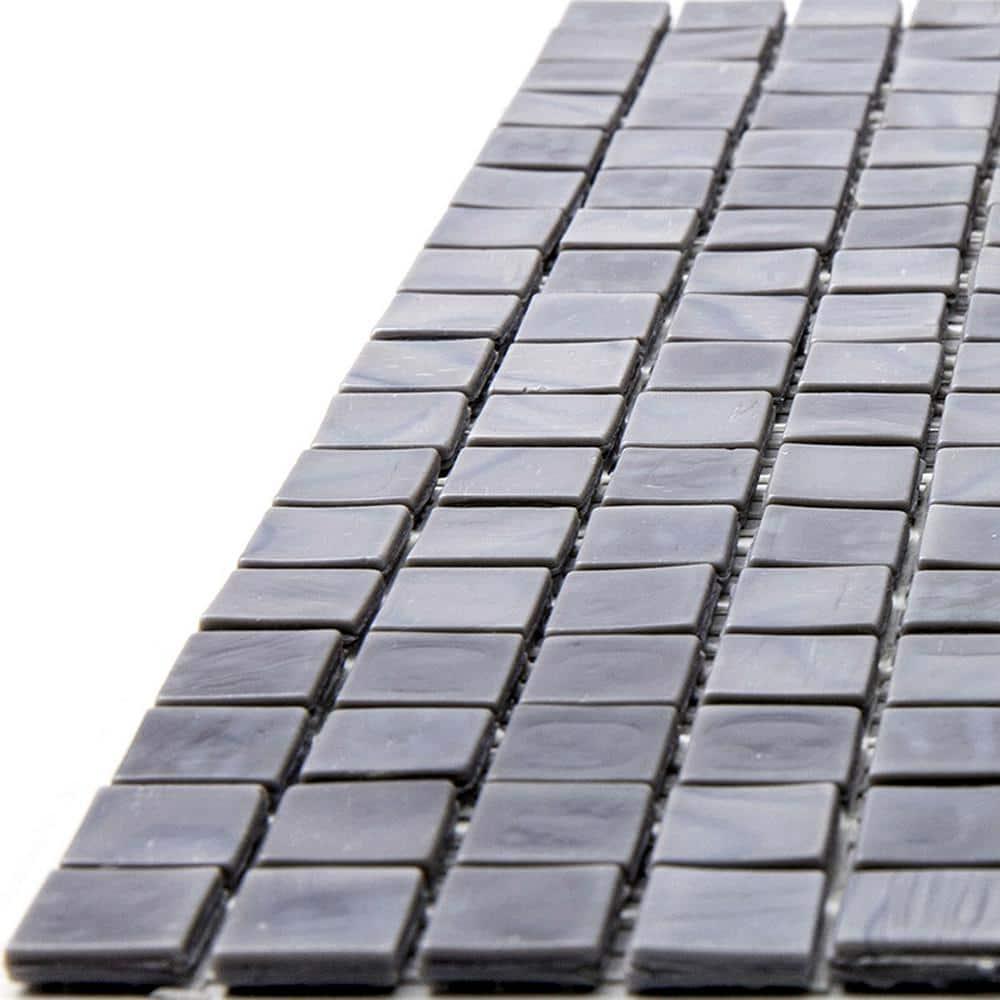 Skosh 0.6" x 0.6" Glass Grid Mosaic Wall & Floor Tile