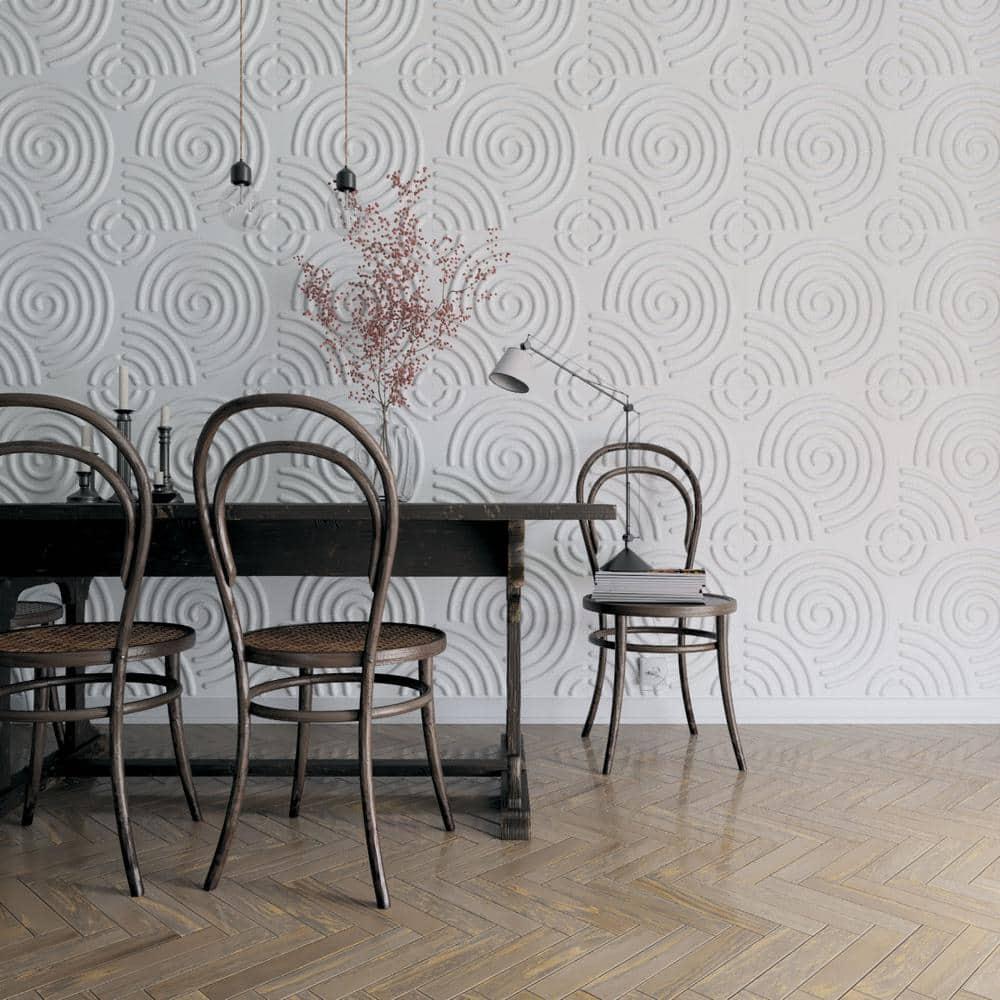 Ekena Millwork Spiral EnduraWall Decorative 3D Wall Panel (Set of 10)