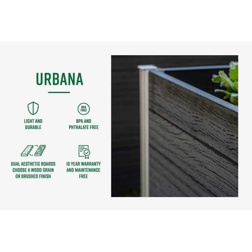 Vita Urbana 4 ft x 4 ft Vinyl Raised Garden Bed