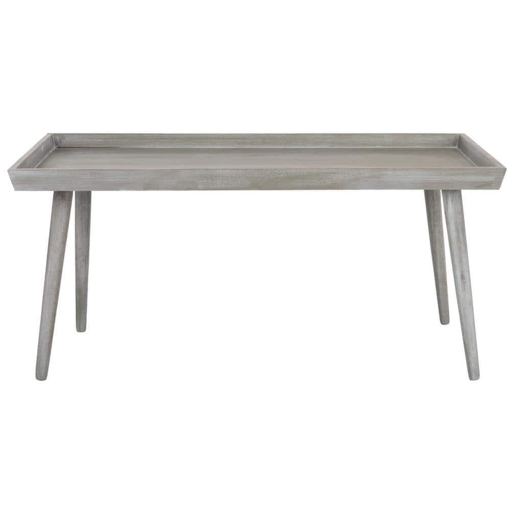 Nonie Coffee Table With Tray - Slate Grey - Safavieh