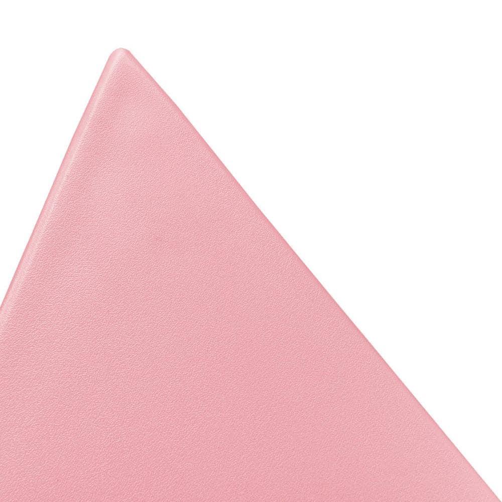 Randolph Triangular Pink ABS Plastic Modern Side Table