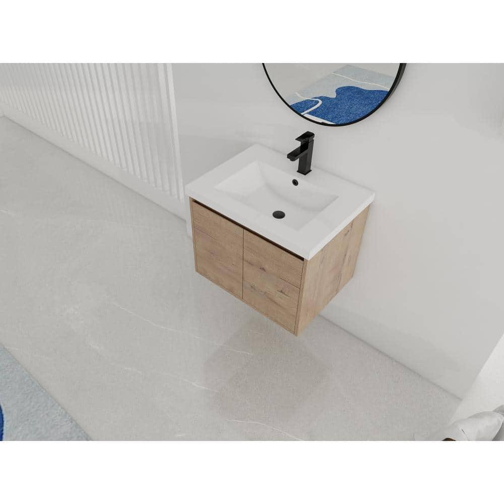 24" SINK VANITY WITH KD PACKAGE PLYWOOD, GEL-COAT TOP, NO FAUCET