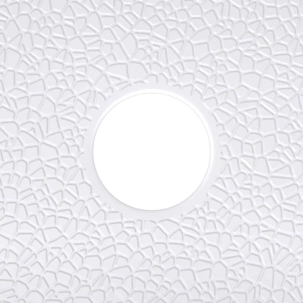 DreamLine DreamLine DreamStone 36 in. D x 36 in. W Base and Wall Kit in White Modern Subway Pattern BWDS36362MC0001