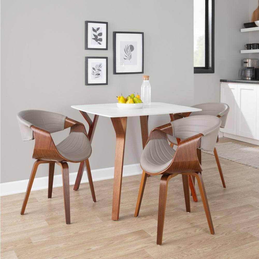 Symphony Mid Century Modern Dining/Accent Chair Gray - Lumisource