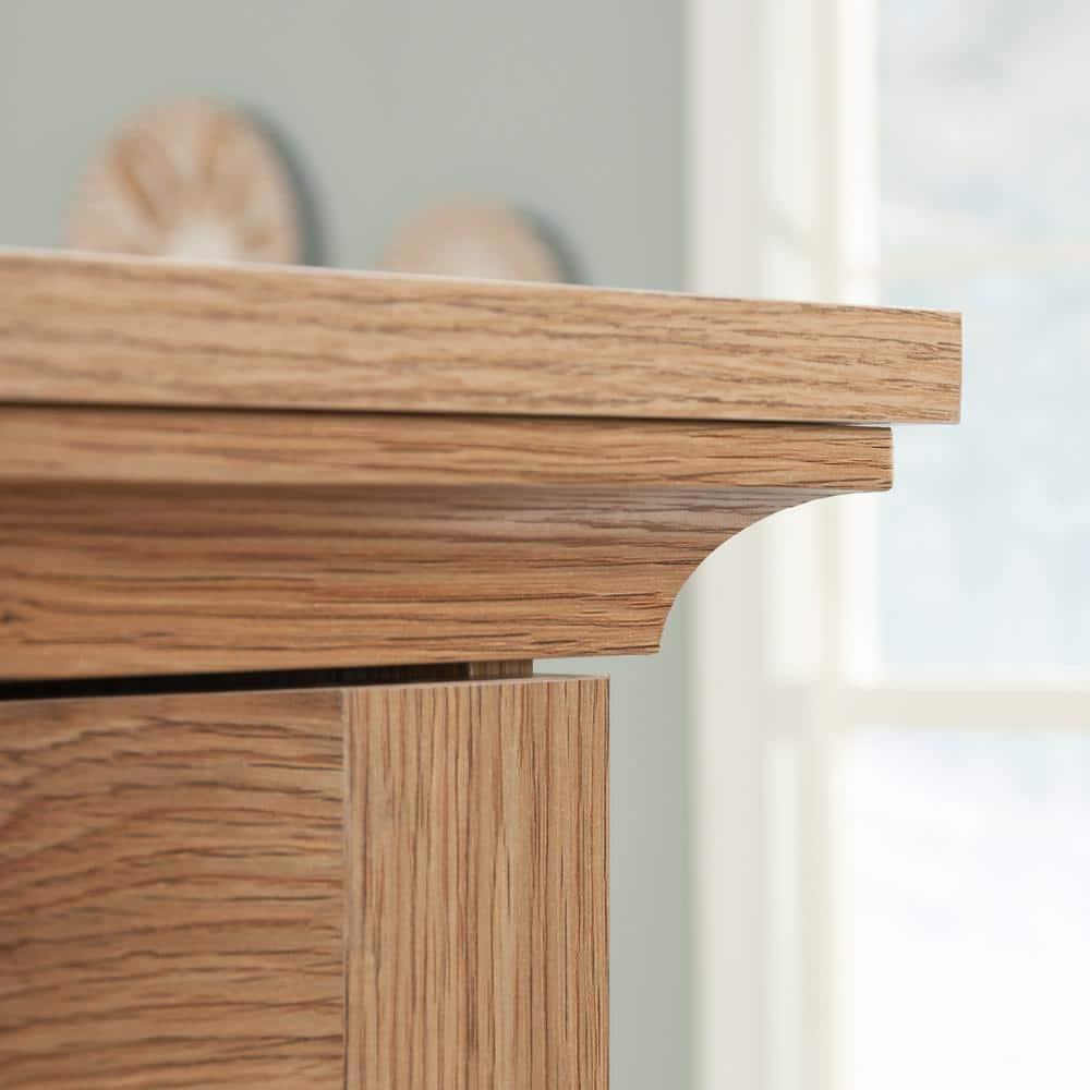 Sauder Engineered Wood Multi-Purpose Armoire in Timber Oak Finish