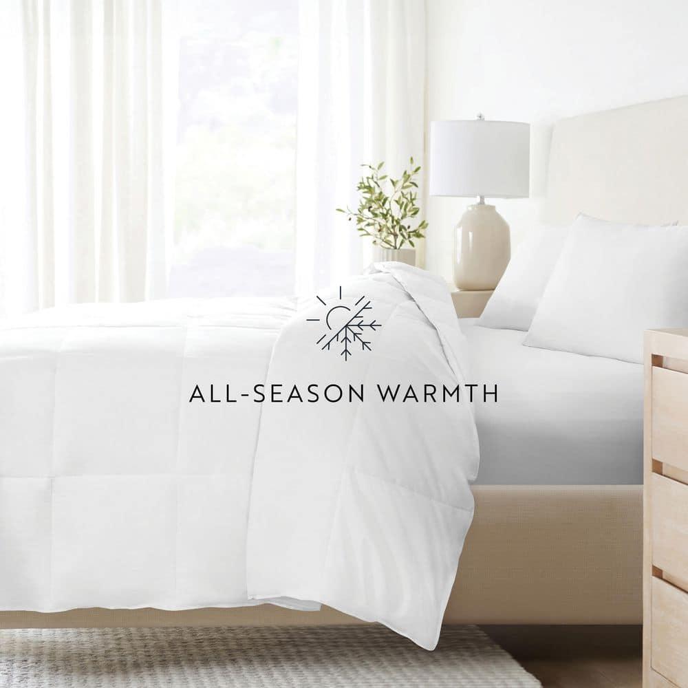 Becky Cameron 100% Cotton Down Alternative Comforter/Duvet Insert - Vintage Washed and Brushed Cotton Shell