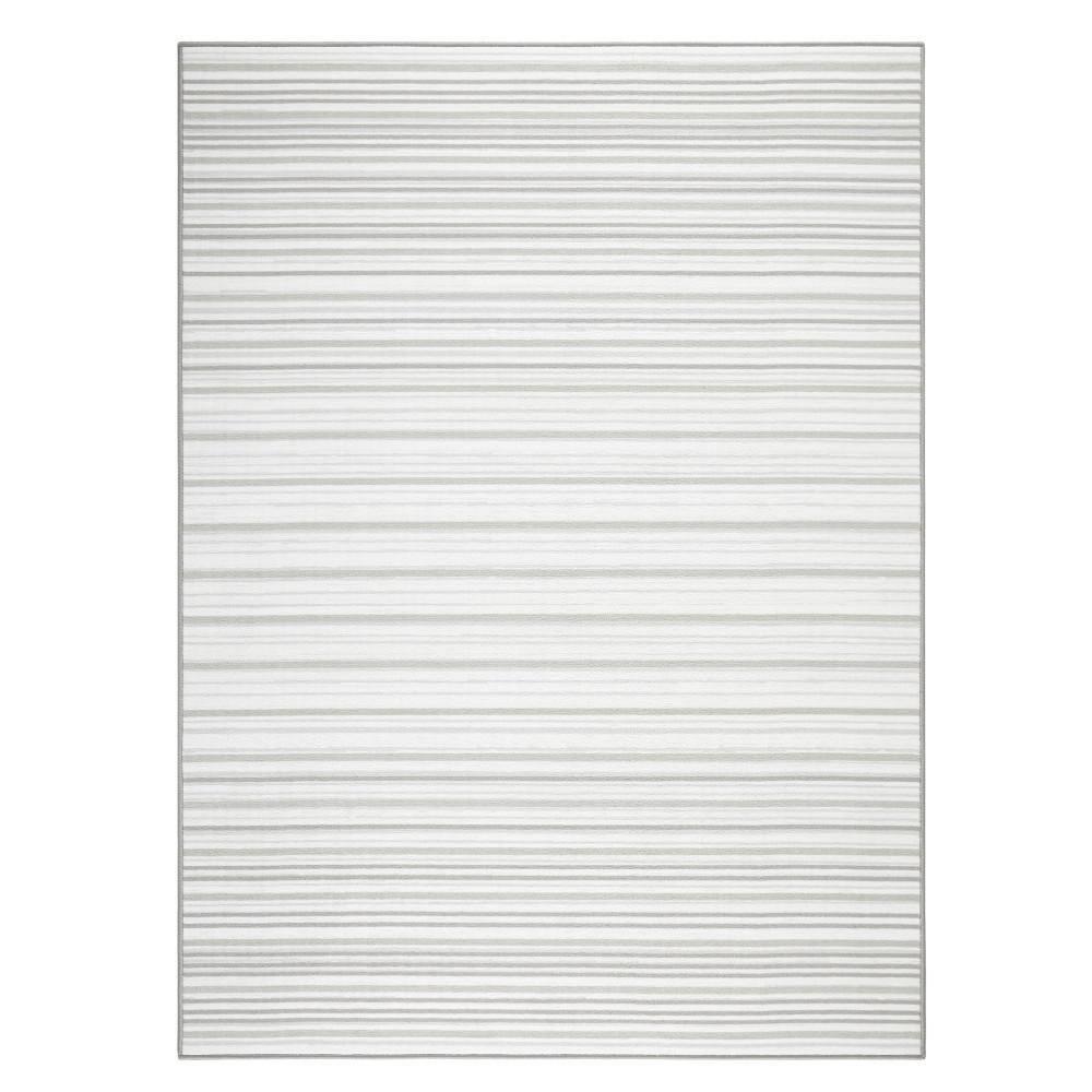 Town & Country Basics Layne Everwash Non-Slip Backing Area Rug Silver/Gray