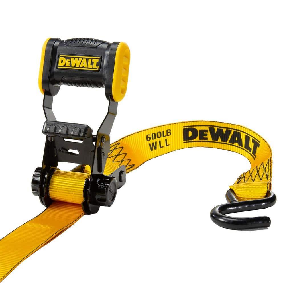 12 ft. x 1.25 in. Ratchet Tie Down Straps 1800 LB Break Strength (4-Pack)