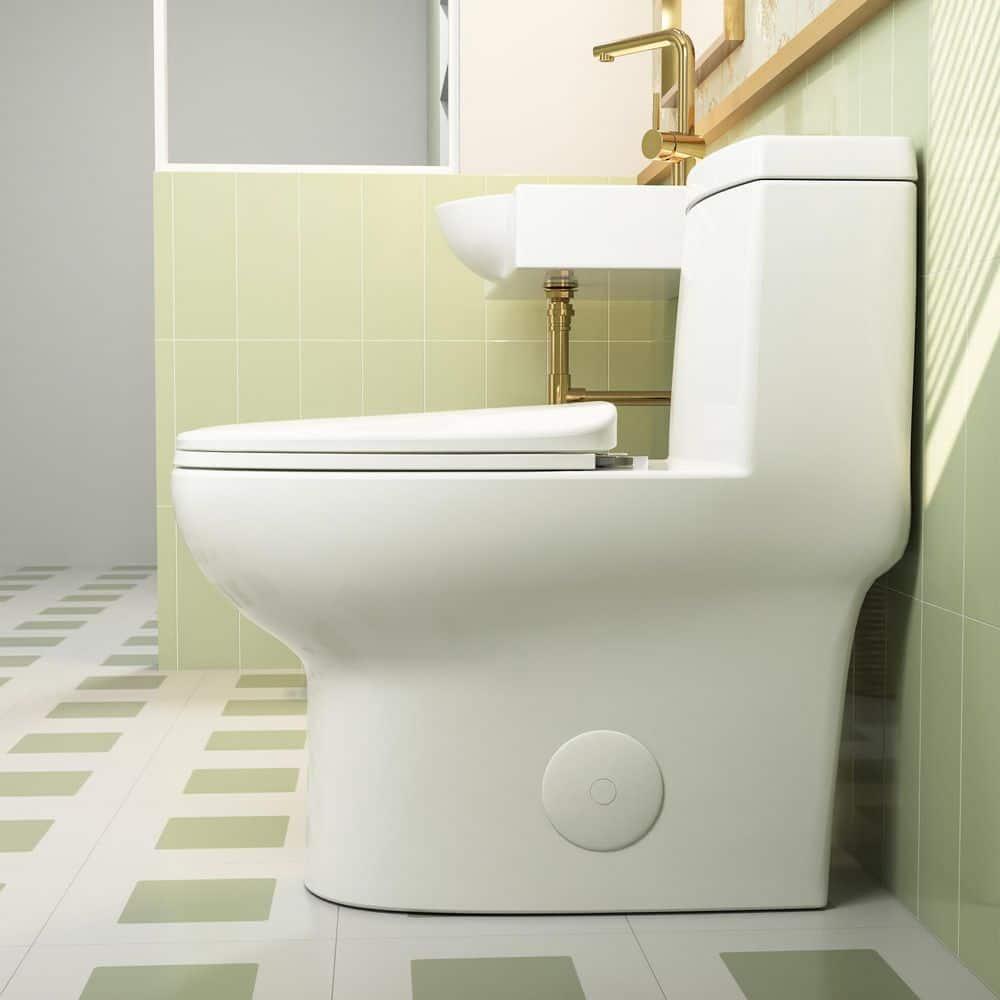 Ally Standard Bathroom Toielt, Modern Toilet with Comfort Chair Height Floor Mounted(Seat Included)