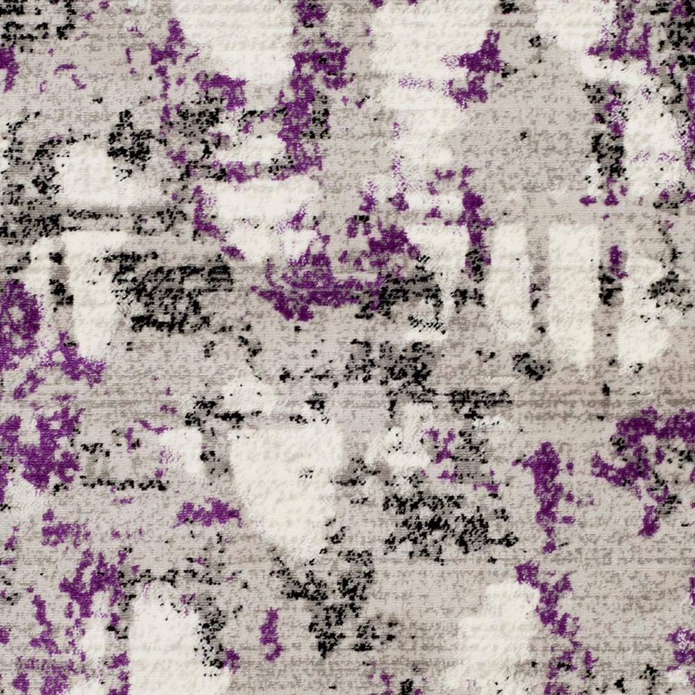 Skyler SKY193 Power Loomed Indoor Area Rug - Grey/Purple - 4'x6' - Safavieh