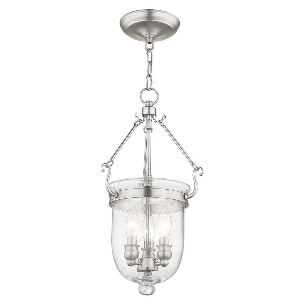 Livex Lighting Jefferson 3 - Light Chandelier in  Brushed Nickel