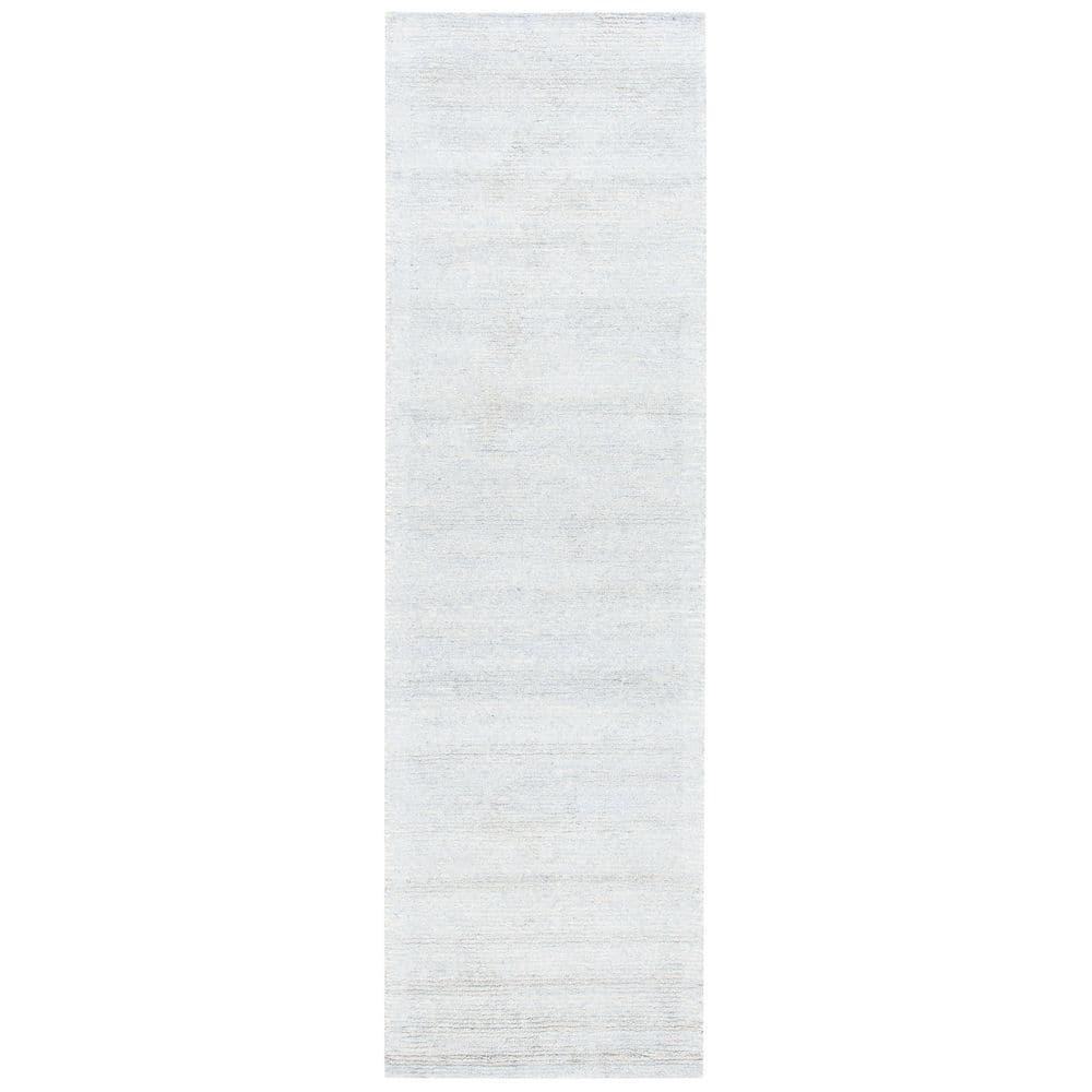 Himalaya HIM153 Hand Tufted Runner Rug - Silver - 2'3"x8' - Safavieh.