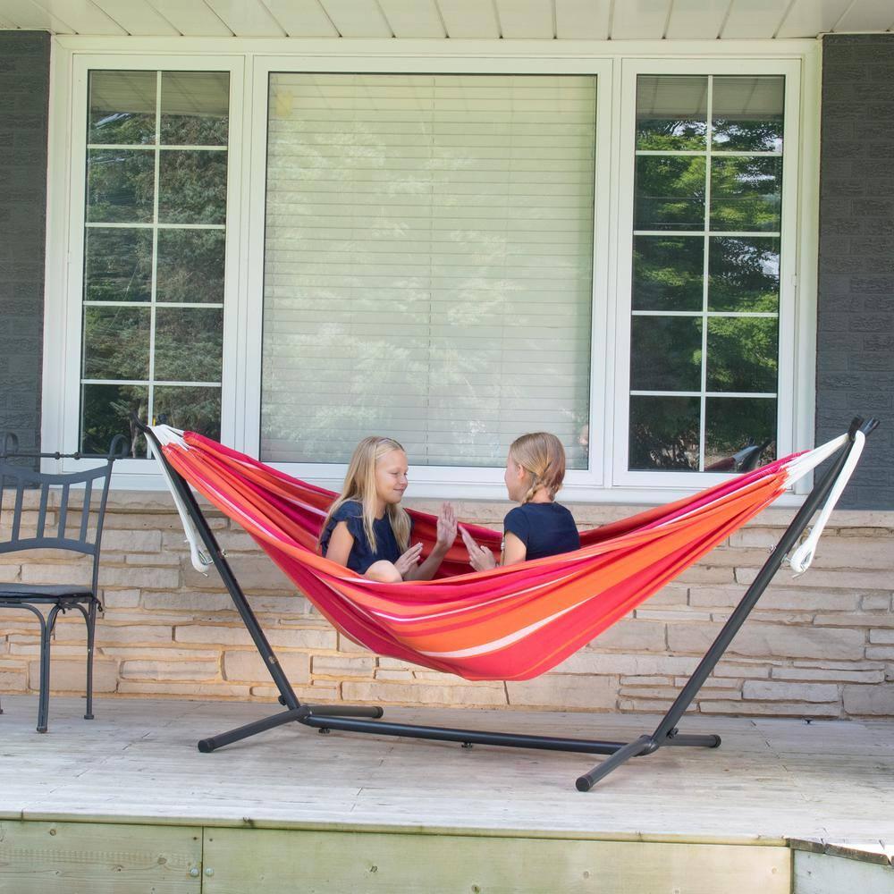 Double Cotton Hammock with Stand Combo (9ft/280cm)