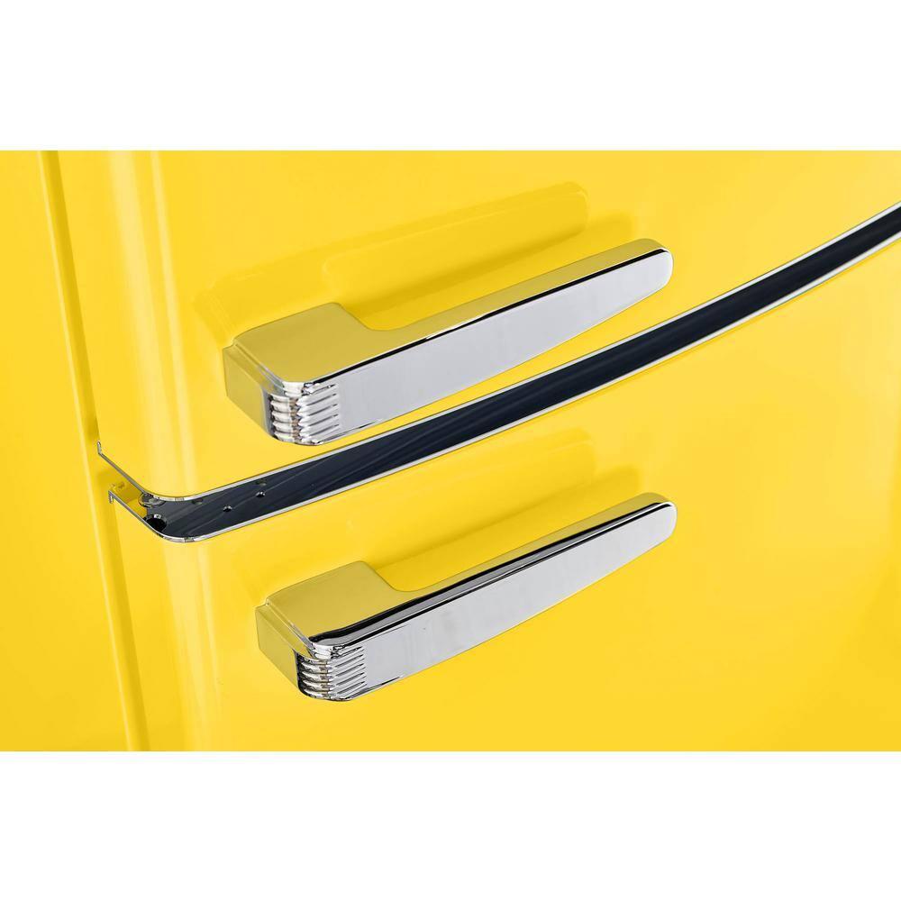 Unique Appliances Classic Retro 24 In 12 Cu.ft Bottom Mount Fridge Auto Defrost, Energy Star Certified, Counter Depth UGP-340L Y AC