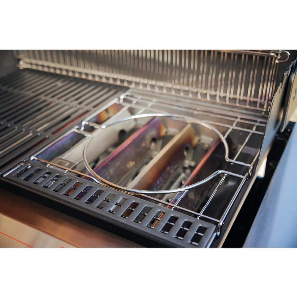 Weber Genesis SPX-435 4-Burner Propane Smart Gas Grill in Stainless Steel with Side Burner