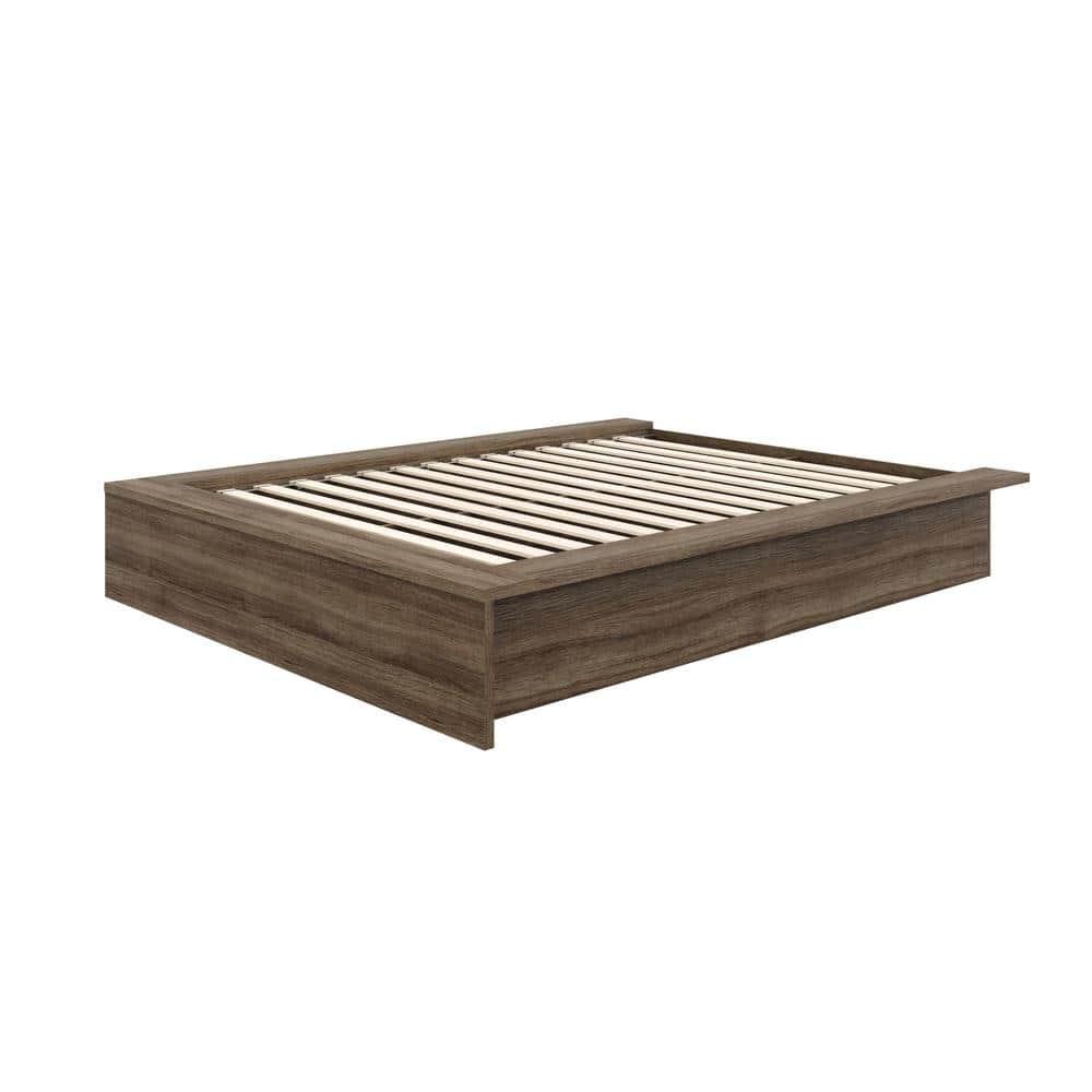 Nexera Full James Platform Bed Gray