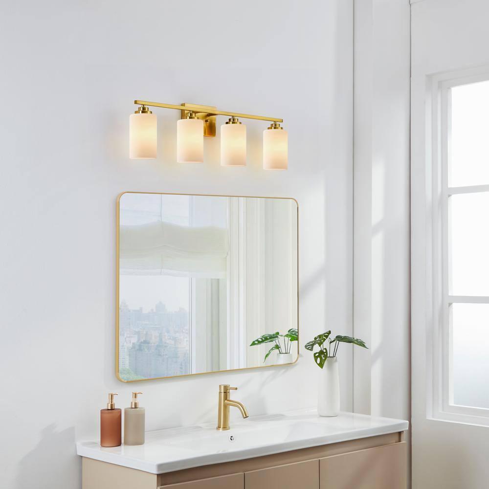 Vanity Light With Frosted White Glass