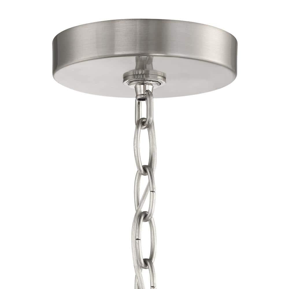 54224-BNK-Craftmade Lighting-Collins - 4 Light Chandelier-Brushed Polished Nickel Finish    -Traditional Installation