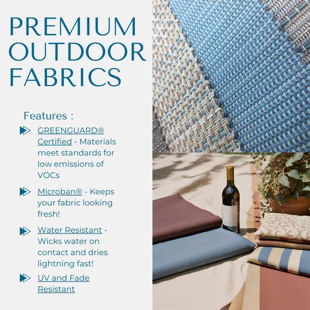 Vivere aluminum Glendale Lounger Set Made with Premium Phifertex Outdoor Fabric ( 330 lb Capacity) Granite