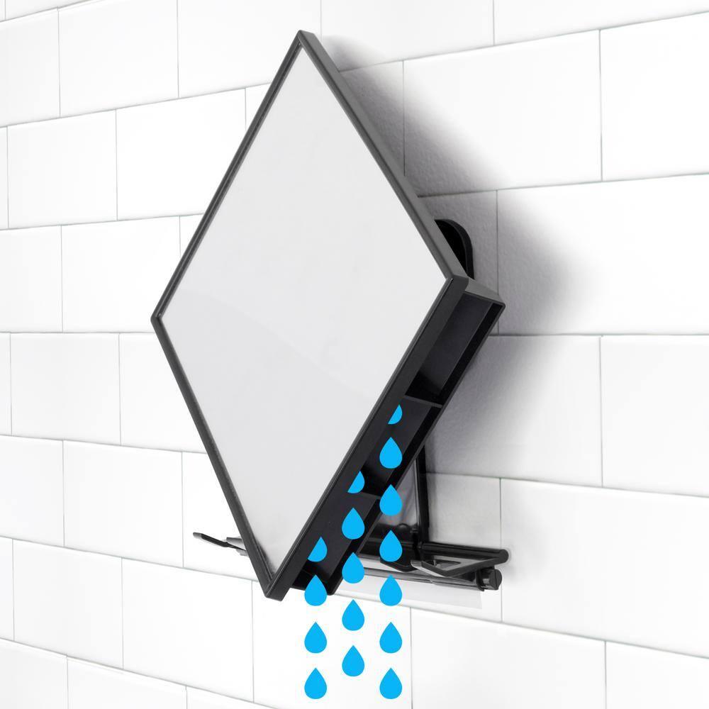 ToiletTree Products Fogless Shower Mirror with Squeegee, Adjustable Shaving Mirror