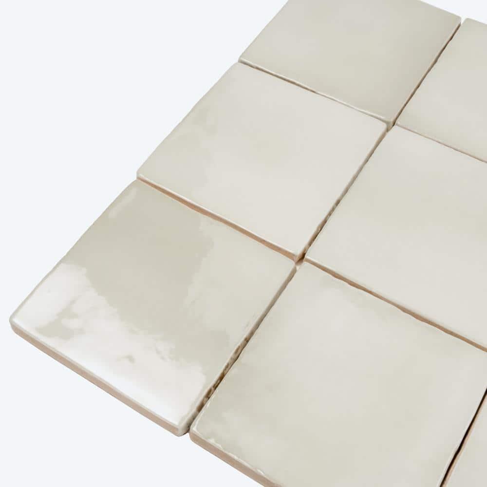 Apollo Tile Silken 3.94 in. x 3.94 in. Glossy Ceramic Square Wall and Floor Tile (6.48 sq. ft./case) (60-pack)