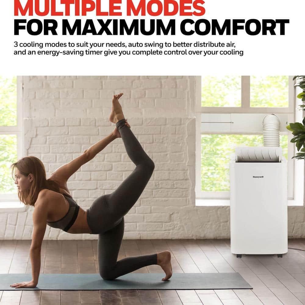 Honeywell 12000 BTU 115-Volt Portable Air Conditioner with Remote, White, HW2CESAWW9