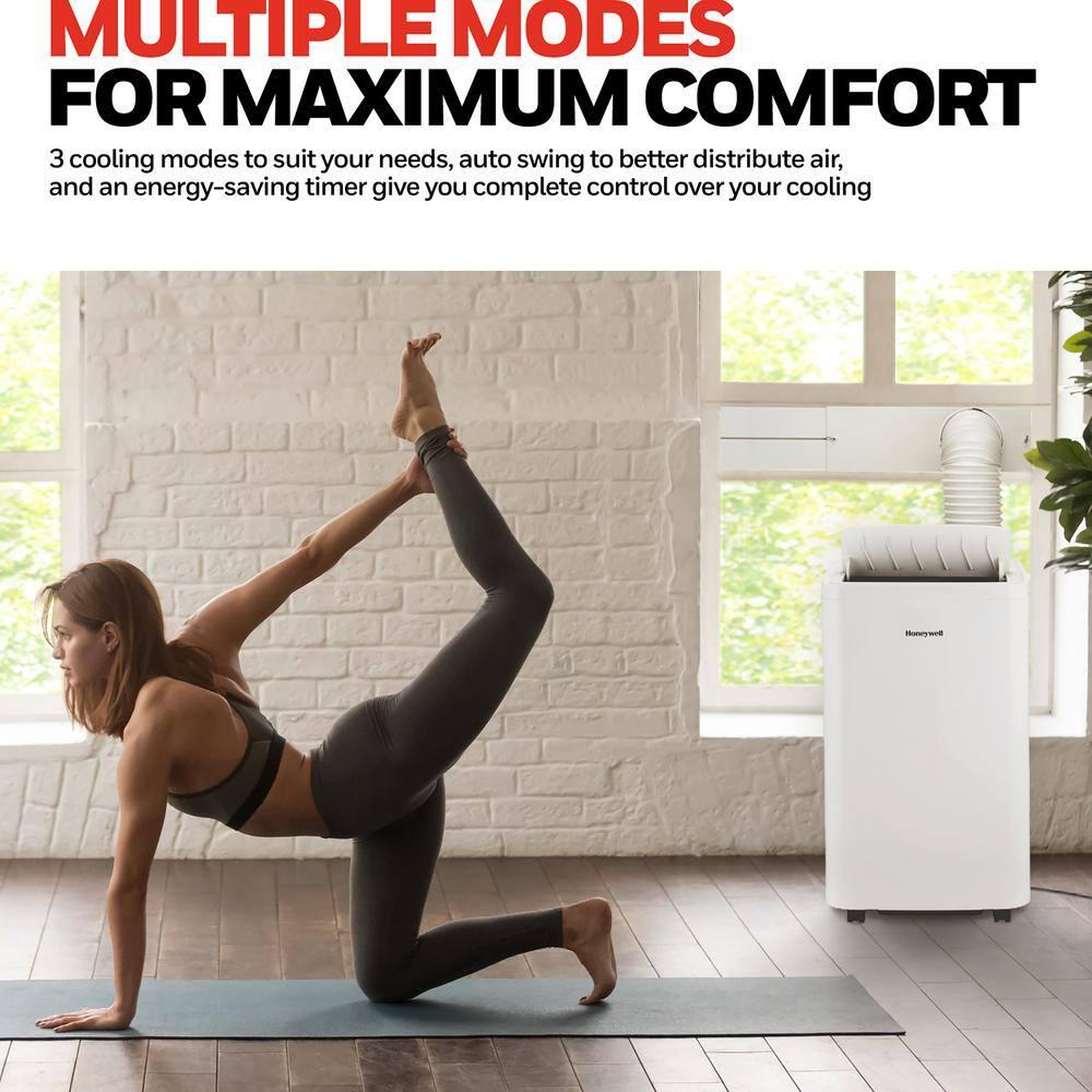 Honeywell 12000 BTU 115-Volt Portable Air Conditioner with Remote, White, HW2CESAWW9