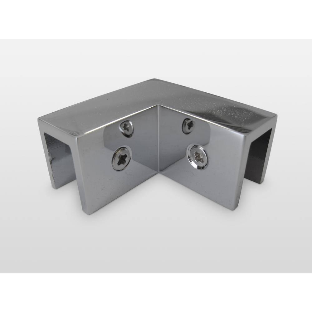 Illume 37 in. x 35 in. x 78 in. 90-degree Fully Frameless Wall Hinged Glass Shower Enclosure