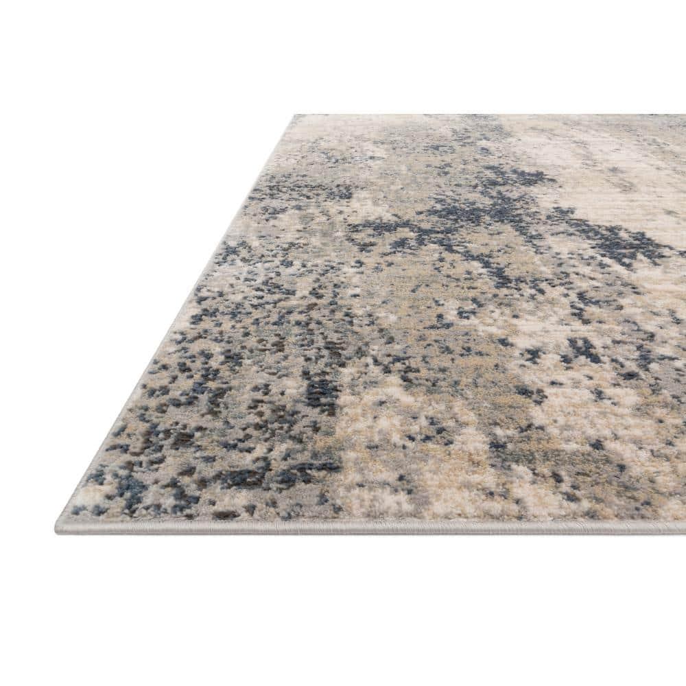 Loloi Teagan Natural / Denim 2'-8" x 4' Accent Rug