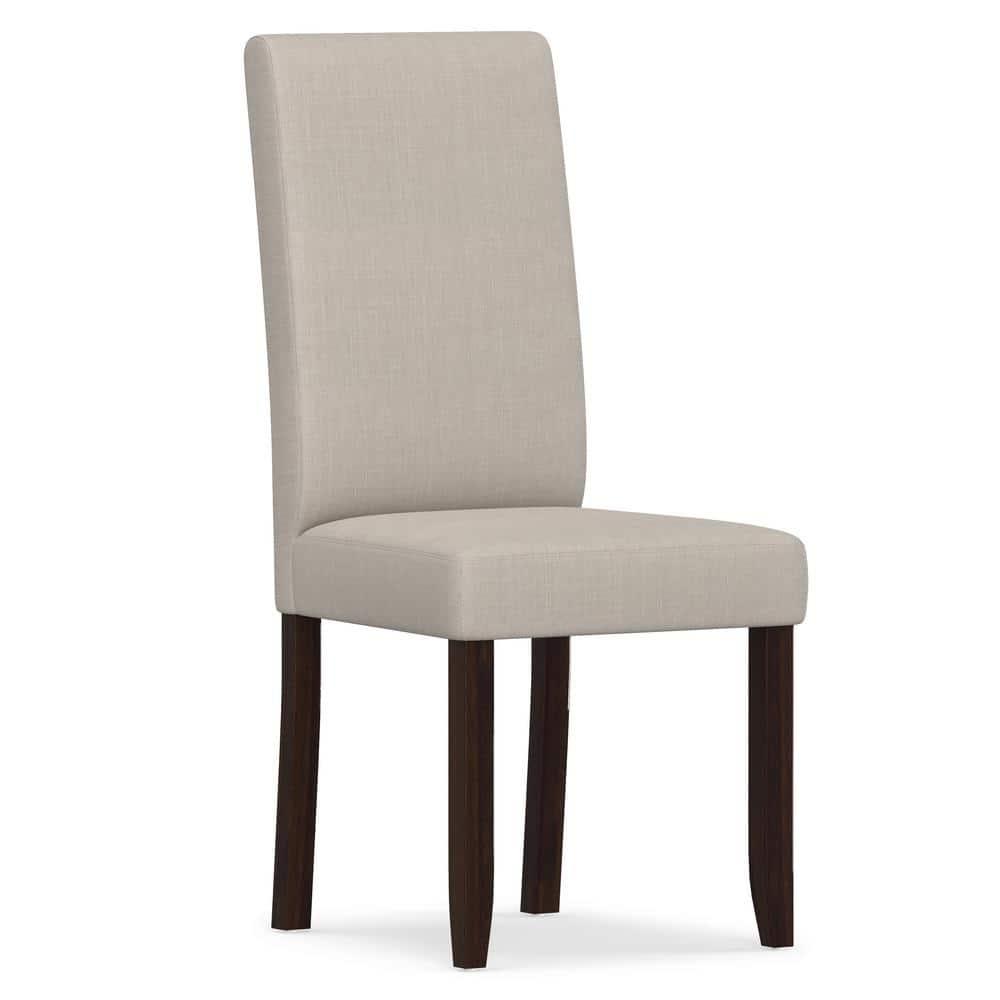 Simpli Home Acadian Linen Parsons Chair (Set of 2)