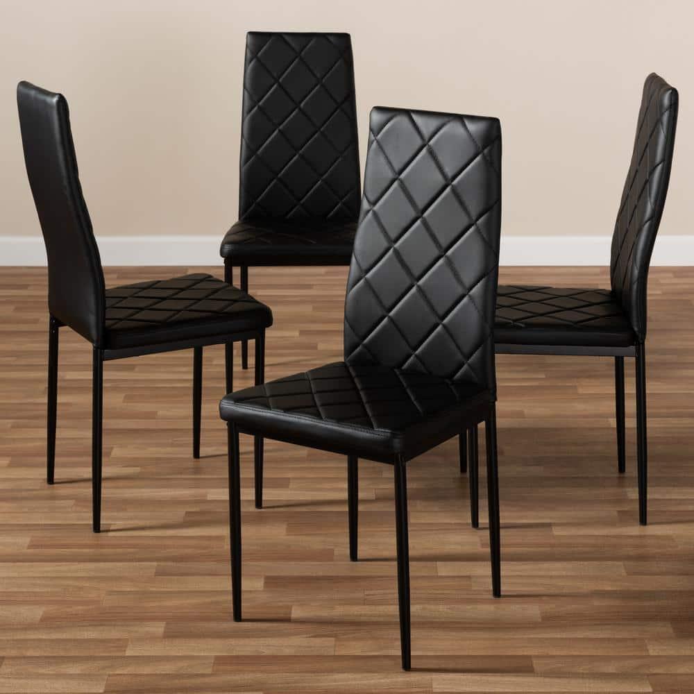 Dalisa 18.11'' H Tufted Faux Leather Upholstered Parsons Chair