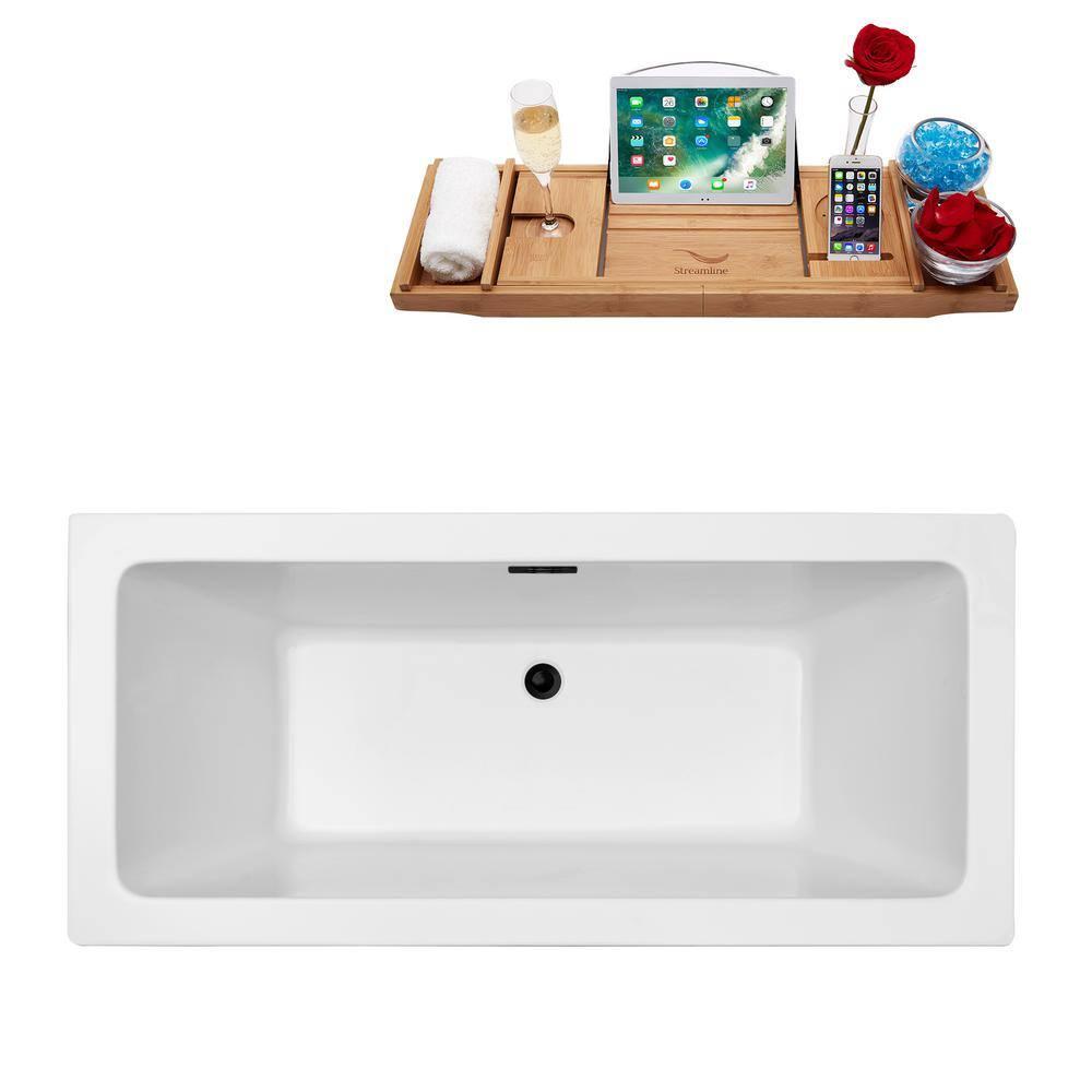 1501 mm x 719 mm Freestanding Roll Top Bathtub