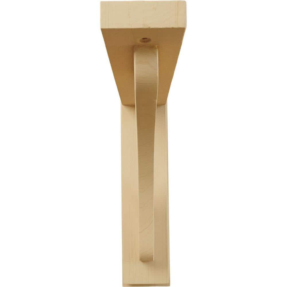 Ekena Millwork 2 1/2"W x 10 3/4"D x 10 1/4"H Reece Shelf Bracket, Alder