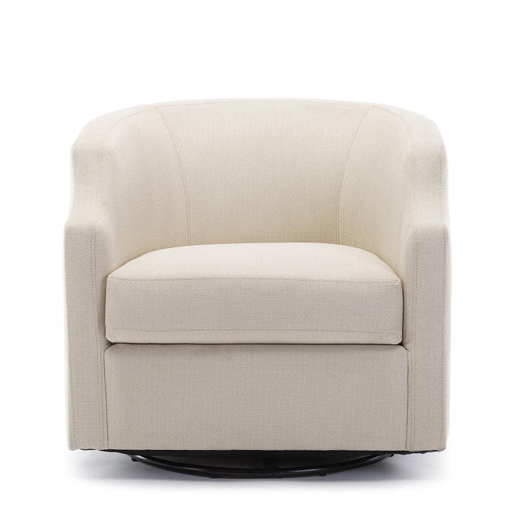 Debbie 77.47cm Wide Polyester Swivel Barrel Chair